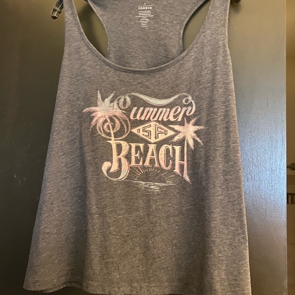 Torrid Grey Tank Size 1x
